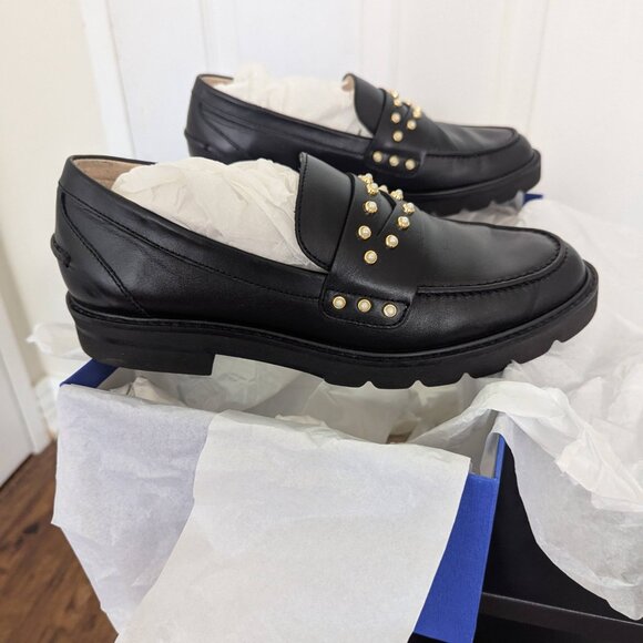 Stuart Weitzman loafers size 8.5 in black - Picture 11 of 13